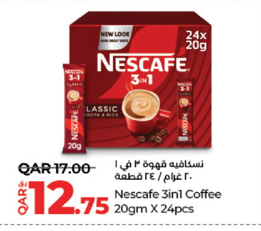 NESCAFE Coffee 3in1 available at LuLu Hypermarket in Qatar - Al Shamal