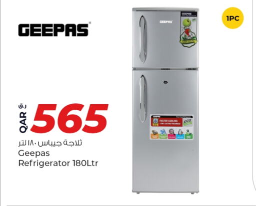 GEEPAS Refrigerator available at Rawabi Hypermarket in Qatar - Al-Shahaniya