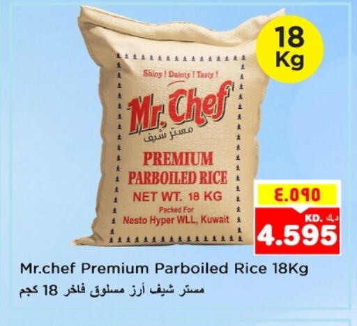 MR.CHEF Parboiled Rice available at Nesto Hypermarkets in Kuwait - Ahmadi Governorate