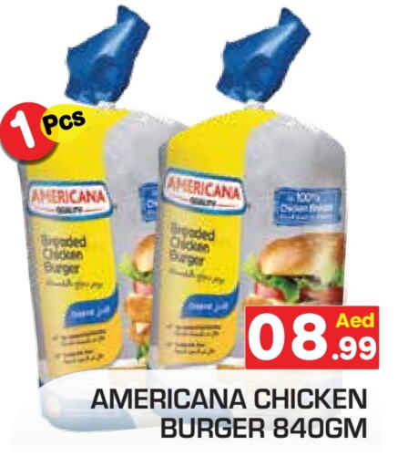 AMERICANA Chicken Burger available at Baniyas Spike  in UAE - Abu Dhabi