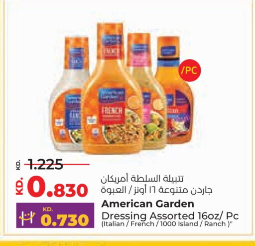 AMERICAN GARDEN Dressing available at Lulu Hypermarket  in Kuwait - Jahra Governorate