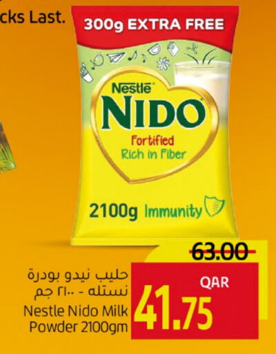 Powdered & Condensed Milk in Gulf Food Center, Qatar Offers - Qatar NIDO Milk Powder available at Gulf Food Center in Qatar - Al Shamal