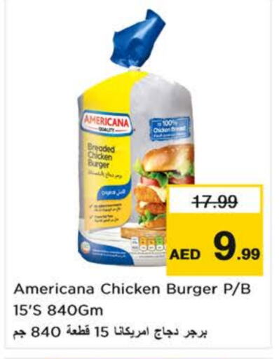AMERICANA Chicken Burger available at Nesto Hypermarket in UAE - Dubai