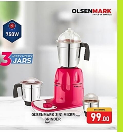 Kitchen Appliance in Passion Hypermarket, Qatar Offers - Qatar OLSENMARK Mixer / Grinder available at Passion Hypermarket in Qatar - Al Wakra