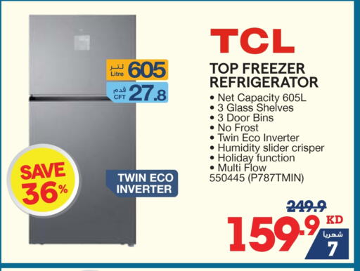 Large Appliances in X-Cite, Kuwait Offers - Kuwait TCL Refrigerator available at X-Cite in Kuwait - Ahmadi Governorate
