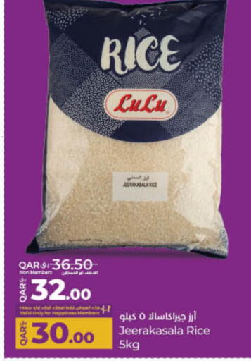 LULU Jeerakasala Rice available at LuLu Hypermarket in Qatar - Doha