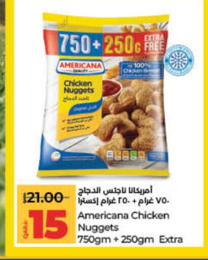 AMERICANA Chicken Nuggets available at LuLu Hypermarket in Qatar - Al Rayyan