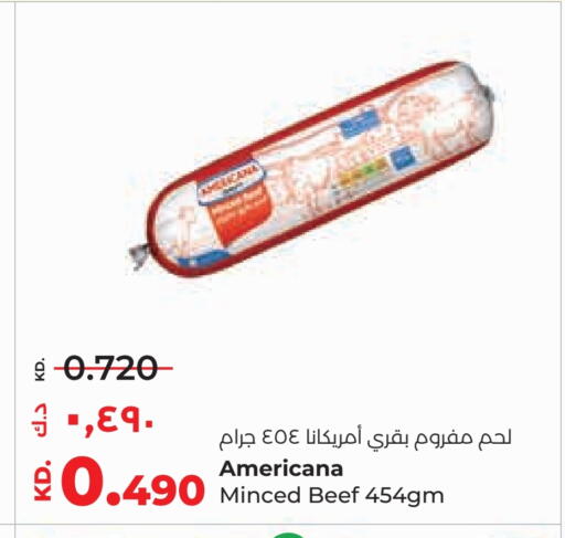 Frozen Meat in Lulu Hypermarket , Kuwait Offers - Kuwait AMERICANA Beef available at Lulu Hypermarket in Kuwait - Kuwait City