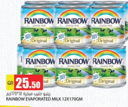 RAINBOW Evaporated Milk available at Grand Hypermarket in Qatar - Al Wakra