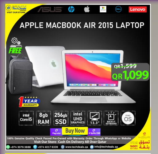 كمبيوتر ولابتوب in تك ديلس ترادينغ, قطر Offers - قطر أبل لابتوب available at تك ديلس ترادينغ in قطر - الدوحة