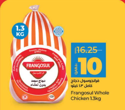 FRANGOSUL Frozen Whole Chicken available at LuLu Hypermarket in Qatar - Al-Shahaniya
