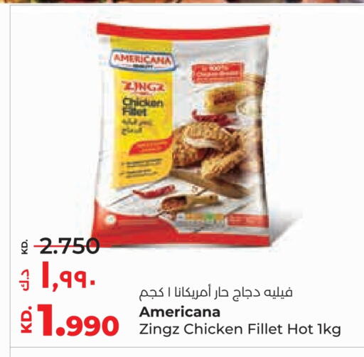 AMERICANA Chicken Fillet available at Lulu Hypermarket  in Kuwait - Ahmadi Governorate
