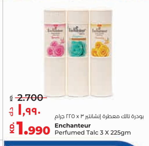 Enchanteur Talcum Powder available at Lulu Hypermarket  in Kuwait - Ahmadi Governorate