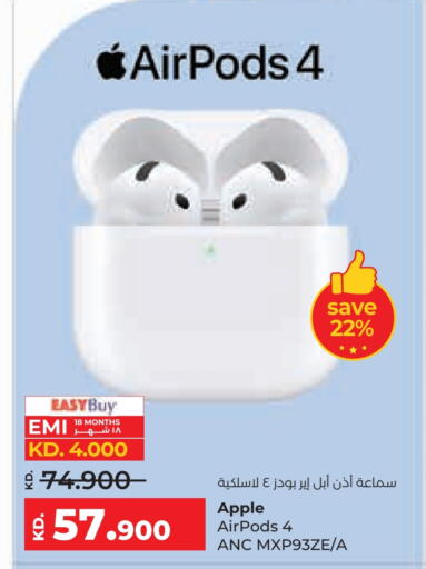 APPLE Earphone available at Lulu Hypermarket  in Kuwait - Jahra Governorate