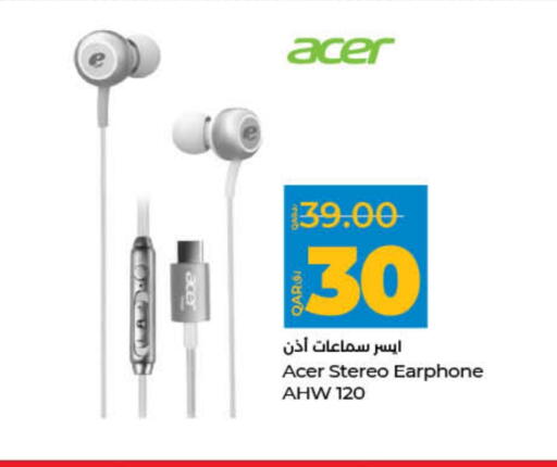 ACER Earphone available at LuLu Hypermarket in Qatar - Al Wakra