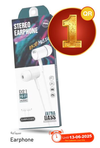 Earphone available at Aspire Markets  in Qatar - Al Khor