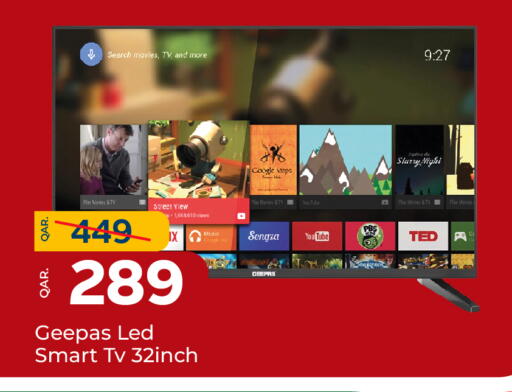 GEEPAS Smart TV available at Paris Hypermarket in Qatar - Al Wakra