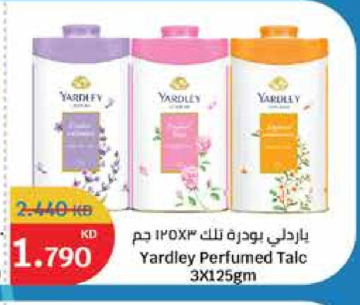 YARDLEY Talcum Powder available at City Hypermarket in Kuwait - Ahmadi Governorate