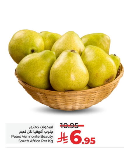 Fresh Fruits in LULU Hypermarket, Saudi Arabia Offers - Saudi Arabia Pear from South Africa available at LULU Hypermarket in KSA, Saudi Arabia, Saudi - Al Khobar