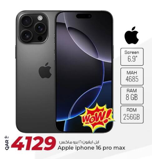 APPLE iPhone 16 available at Rawabi Hypermarket in Qatar - Umm Salal