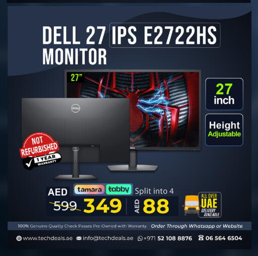 Monitors & Projectors in TechDeals Electronics Trading, UAE Offers - United Arab Emirates DELL available at TechDeals Electronics Trading in UAE - Umm al Quwain