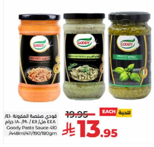 GOODY Pizza & Pasta Sauce available at LULU Hypermarket in KSA, Saudi Arabia, Saudi - Yanbu