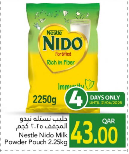 NIDO Milk Powder available at Gulf Food Center in Qatar - Al-Shahaniya