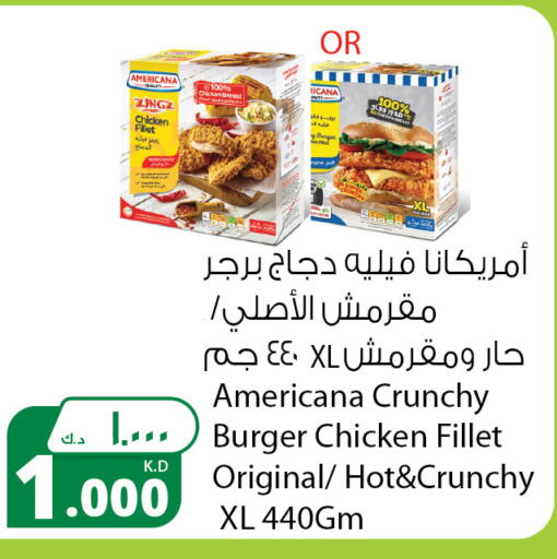 AMERICANA Chicken Burger available at Agricultural Food Products Co. in Kuwait - Ahmadi Governorate