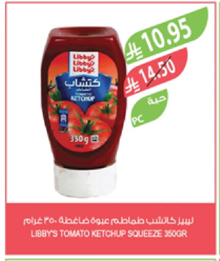 Libby's Tomato Ketchup available at Farm  in KSA, Saudi Arabia, Saudi - Khafji