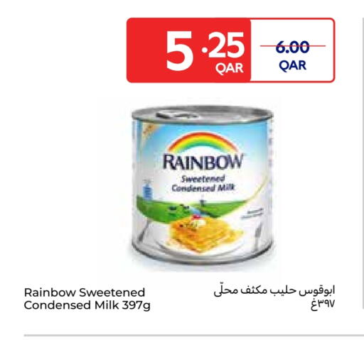 RAINBOW Condensed Milk available at Carrefour in Qatar - Al Shamal