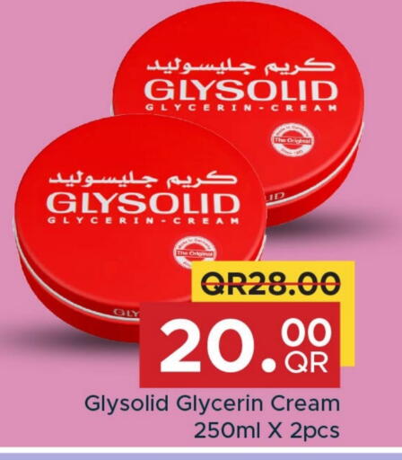 GLYSOLID Face Cream available at Family Food Centre in Qatar - Al Daayen