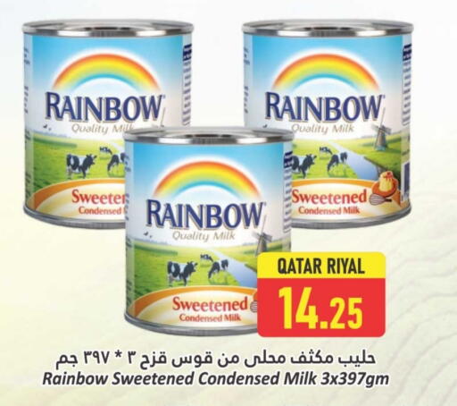 RAINBOW Condensed Milk available at Dana Hypermarket in Qatar - Al Shamal
