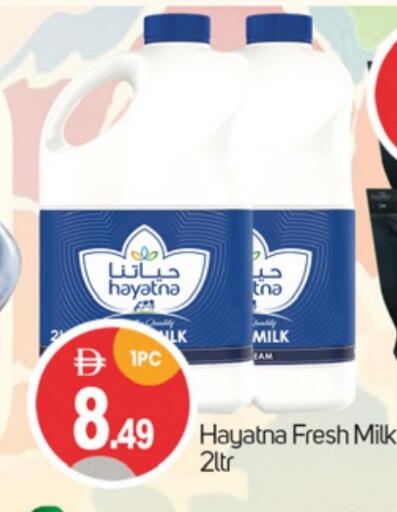 HAYATNA Fresh Milk available at TALAL MARKET in UAE - Dubai