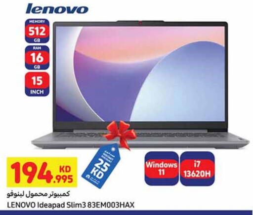 LENOVO Laptop available at Carrefour in Kuwait - Kuwait City