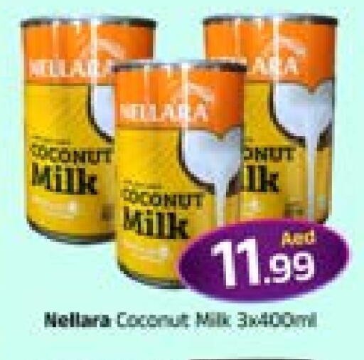 NELLARA Coconut Milk available at Mubarak Hypermarket Sharjah in UAE - Sharjah / Ajman