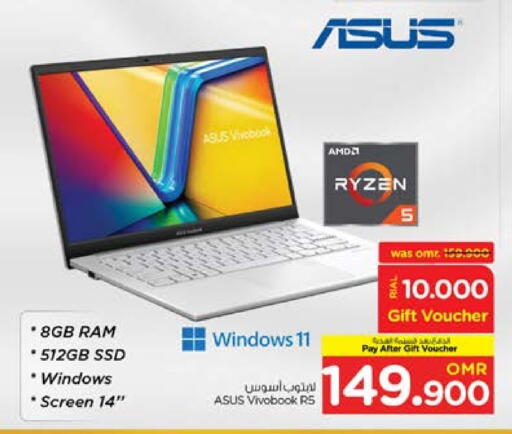 ASUS Laptop available at Nesto Hyper Market   in Oman - Sohar