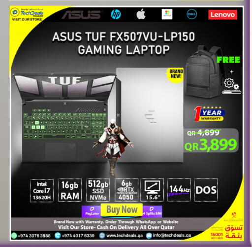 ASUS Laptop available at Tech Deals Trading in Qatar - Umm Salal