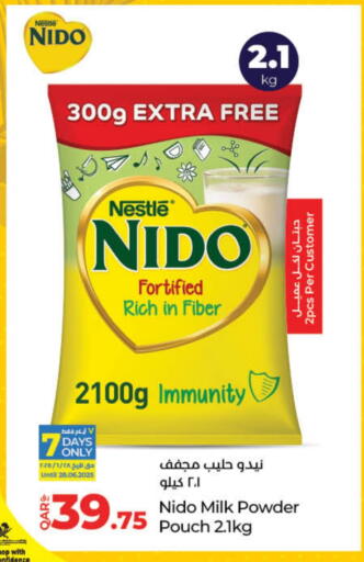 NIDO Milk Powder available at LuLu Hypermarket in Qatar - Al Khor