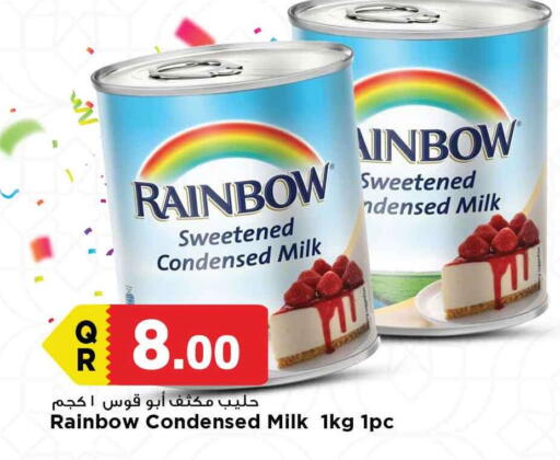 RAINBOW Condensed Milk available at Marza Hypermarket in Qatar - Al Shamal