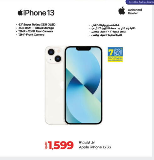 APPLE iPhone 13 available at LuLu Hypermarket in Qatar - Al Wakra