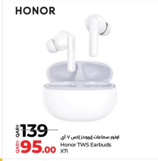 HONOR Earphone available at LuLu Hypermarket in Qatar - Al Shamal