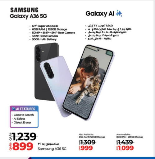 SAMSUNG available at LuLu Hypermarket in Qatar - Al Shamal