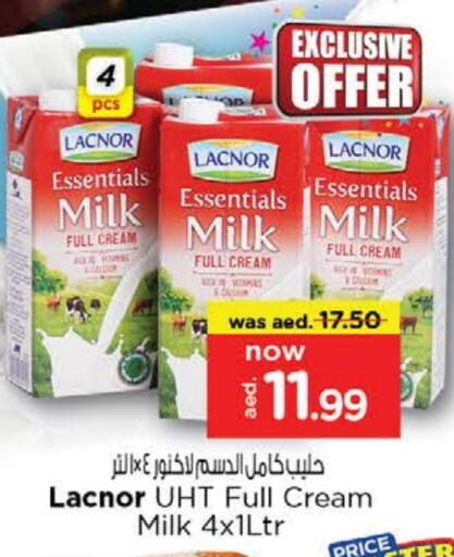 LACNOR Full Cream Milk available at Nesto Hypermarket in UAE - Fujairah