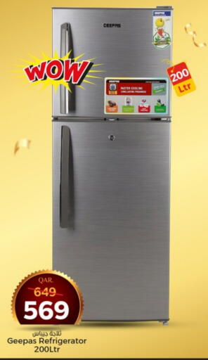 GEEPAS Refrigerator available at Paris Hypermarket in Qatar - Al Khor