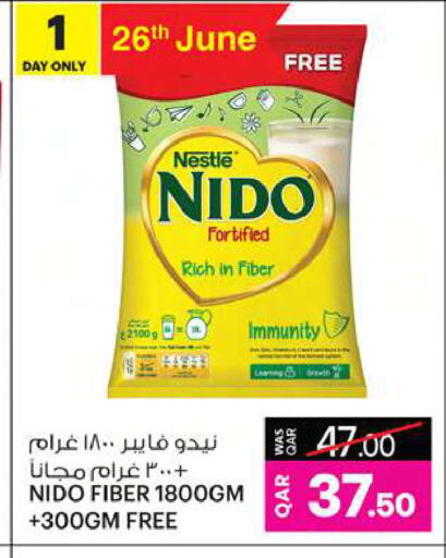 NIDO Milk Powder available at Ansar Gallery in Qatar - Al Shamal