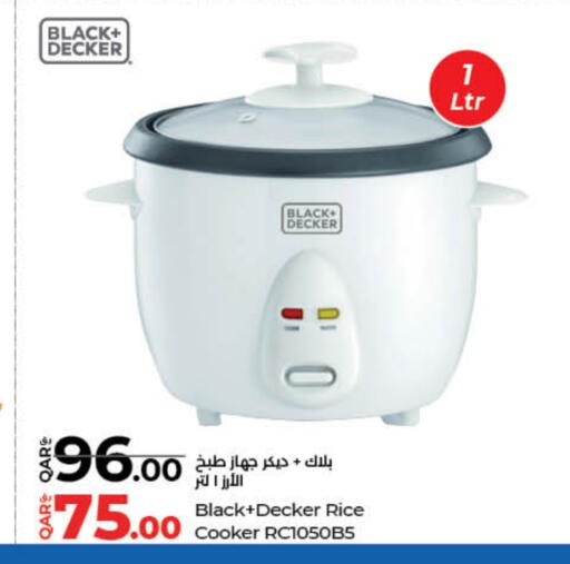 BLACK+DECKER Rice Cooker available at LuLu Hypermarket in Qatar - Al Khor