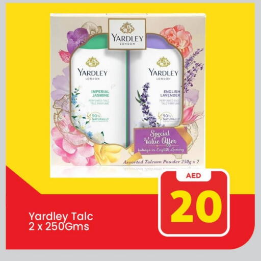 YARDLEY Talcum Powder available at Mark & Save in UAE - Abu Dhabi