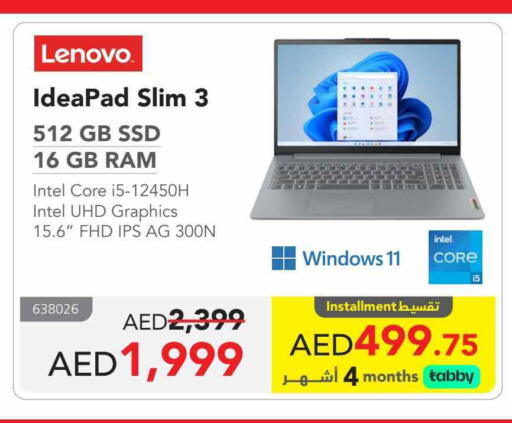LENOVO Laptop available at Jarir Bookstore UAE in UAE - Abu Dhabi