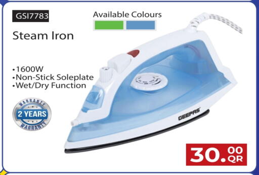 GEEPAS Ironbox available at Regency Group in Qatar - Al Wakra