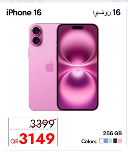 APPLE iPhone 16 available at iCONNECT  in Qatar - Doha